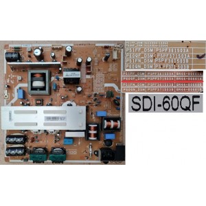 CHANGHONG 3D60C4000I POWER BOARD BN44-00601A P60QF_DSM PSPF371503A