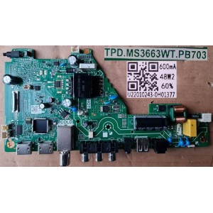 CHIQ L32G5W MAIN BOARD TPD.MS3663WT.PB703 U22010253 JUC7.820.00280692