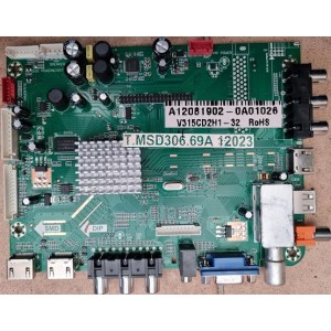 HITACHI LE32ECD05AU MAIN BOARD T.MSD306.69A 12023 A12081902