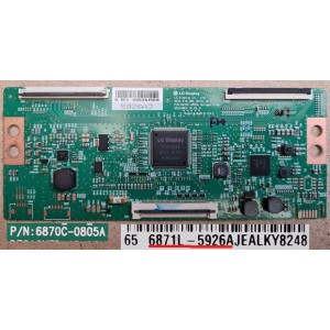 JVC LT-65N7105A T-CON BOARD 6870C-0805A 6871L-5926A