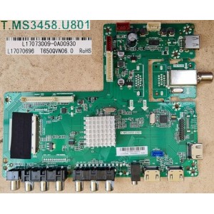 JVC LT-65N785A MAIN BOARD T.MS3458.U801 L17070696 T650QVN06.0