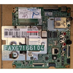 LG 43UJ654T MAIN BOARD EBU64036001 64567702 EAX67166104