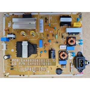 LG 43UN7300 POWER BOARD EAX68304101 EAY65170101 LGP43T-19U1