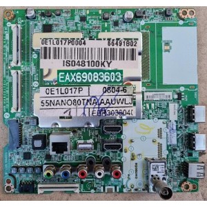 LG 55NANO80TNA MAIN BOARD EBU66190801 66491802 EAX69083603 