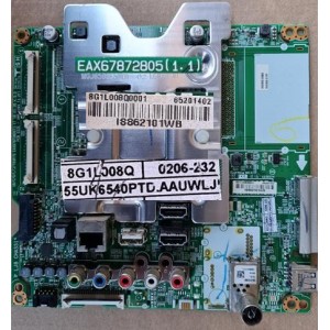 LG 55UK6540 MAIN BOARD EBU64695899 65201402 EAX67872805