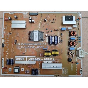 LG 60UH850T POWER BOARD EAY64269111 LGP6065L-16UH12 OPVP-0305