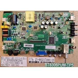 SONIQ E32V17A MAIN BOARD 222-632176003-30 ST6306PUM-TP5