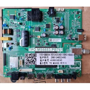 SONIQ G43FW60A MAIN BOARD TPD.MS6683.PB761 1110-4000094-260104023460