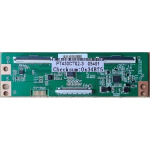 SONIQ G43FW60A T-CON BOARD PT430CT02-3