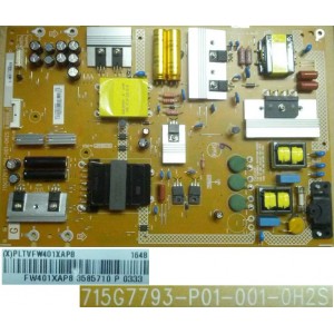 SONY KDL55W650D POWER BOARD 715G7793-P01-001-0H2S PLTVFW401XAP8