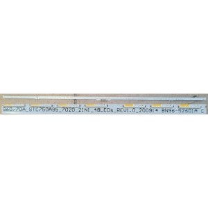 SAMSUNG QA75LS03AAW LED STRIP Q60/70A_STC750A95_7020_2IN1_48LEDs_REV1.0_200914 BN96-52601A