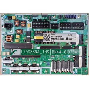 SAMSUNG QA75Q800TAW POWER BOARD BN44-01075A L75S8SNA_THS