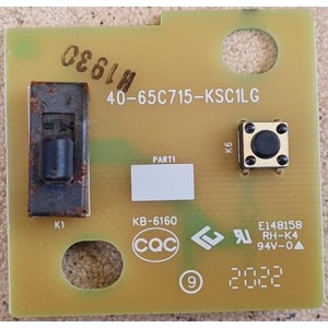 TCL 43P715 KEY BOARD 40-65C715-KSC1LG