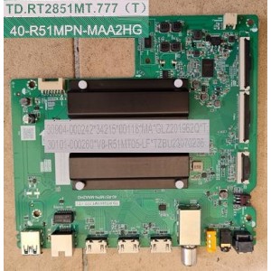 TCL 55P745 MAIN BOARD TD.RT2851MT.777 40-R51MPN-MAA2HG TZBU23070236