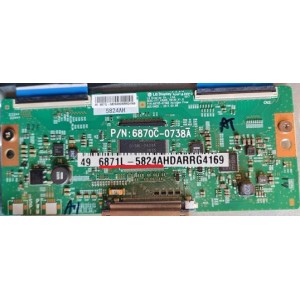 THORN TH-49UHD T-CON BOARD 6870C-0738A 6871L-5824H