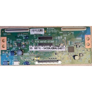 TOSHIBA 55U4750A T-CON BOARD 6870C-0738A 6871L-5433A